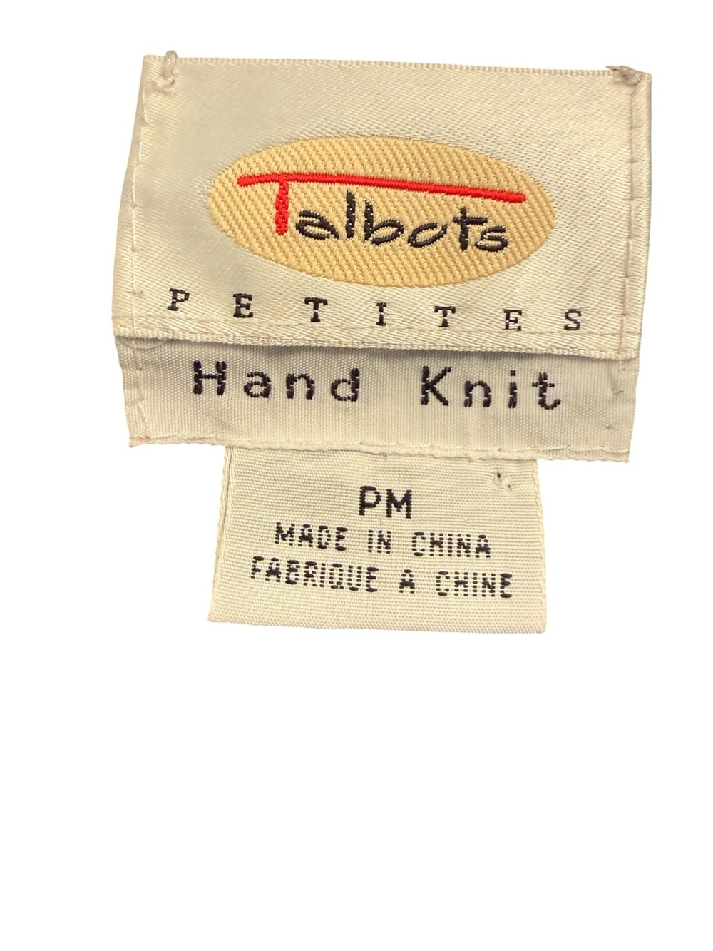 Vintage Talbots Chunk Knit Cardigan Sweater Black with Cherries Medium Petite - Picture 6 of 13